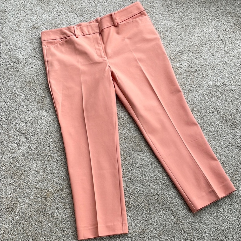 Ann Taylor Salmon Cropped Ankle Pants Size 16 NWT